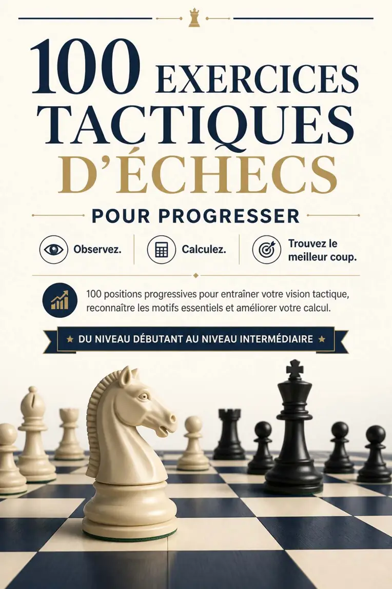 Exercice du guide 100 Exercices Tactiques d’Échecs 1